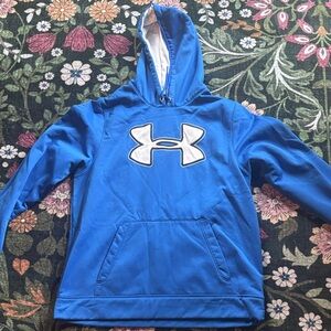 Under Armour Royal Blue Hoodie with White Logo